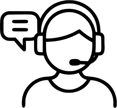 Customer support call icon